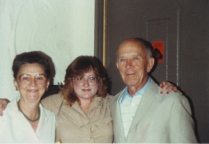 Grandma, Me, Granddad (L to R) circa 1983